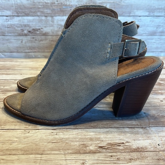 Frye Women´s Suede Peep-Toe Wedge Sandals,All Products : American Fashion Style Bags On Sale
